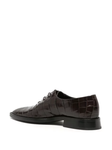 Oxford Victoria Beckham din piele maro