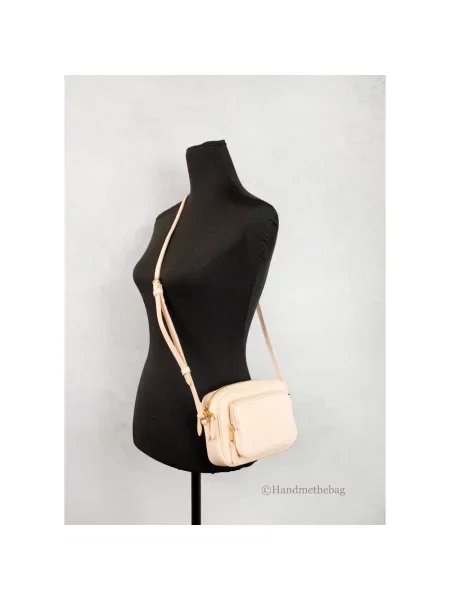 Torebka Burberry skórzana z logo beżowa