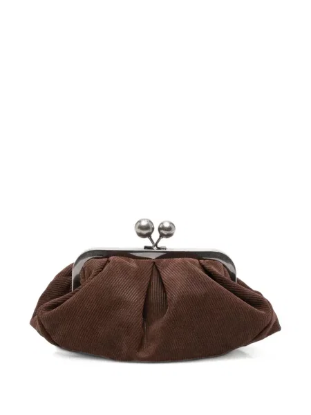 Geantă de călătorie Weekend Max Mara din piele maro
