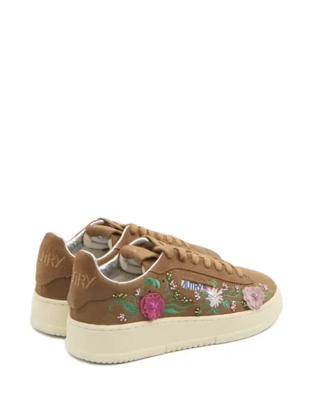 Sneakerși Autry cu model floral maro
