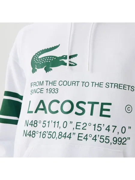 Толстовка Lacoste белая