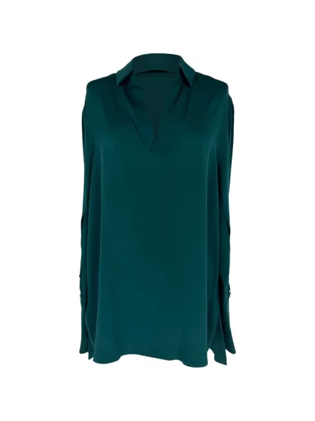 Bluză Max Mara cu decolteu în V verde