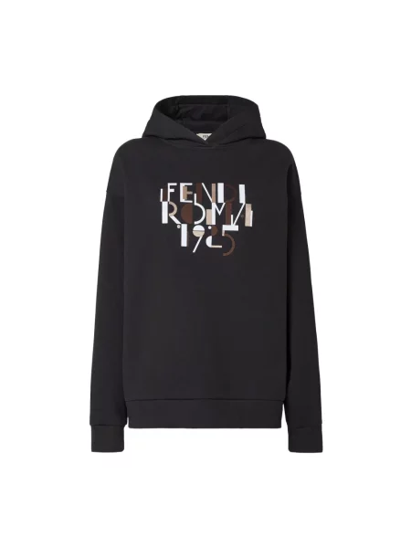 Bluza z kapturem Fendi z kapturem czarna