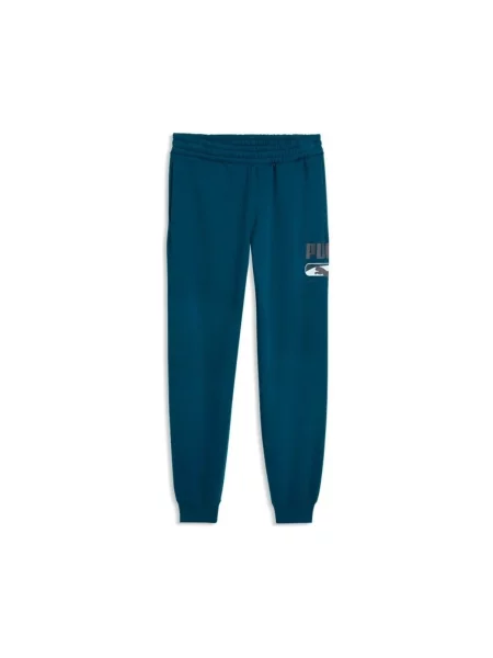 Pantaloni sport Puma cu autograf verde