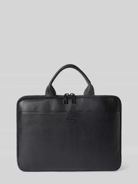 Torba na laptop ze skóry z uchwytem model Cardona Samu' Joop! Collection czarna