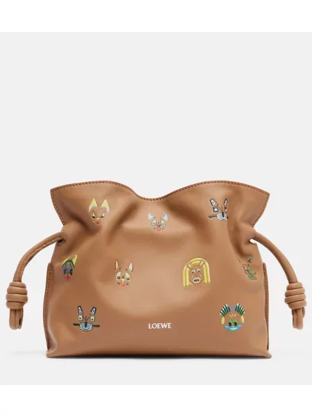 Pisemska torbica Loewe rjava