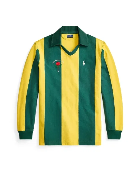 Polo Ralph Lauren Pulover galben / verde închis / roșu alb