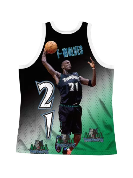Cămașă Mitchell & Ness din jerseu alb