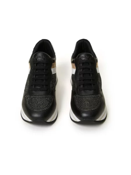 Sneakersy Twinset z kamieniami do biegania czarne