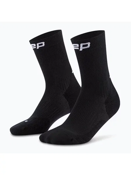 CEP дамски чорапи за компресия Run Mid Cut black черно