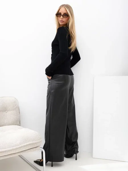 Hlače Italy Moda crna