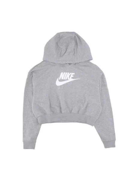 Bluza z kapturem Nike o skróconej długości szara