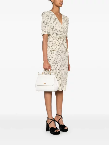 Geantă Dolce & Gabbana Sicily alb