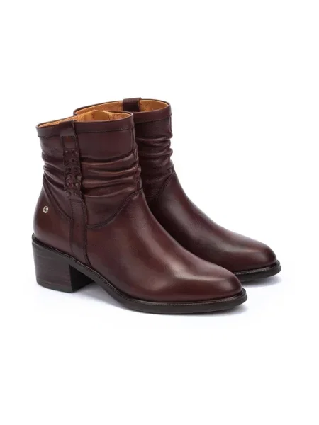 Buty do kostki Pikolinos skórzane brązowe