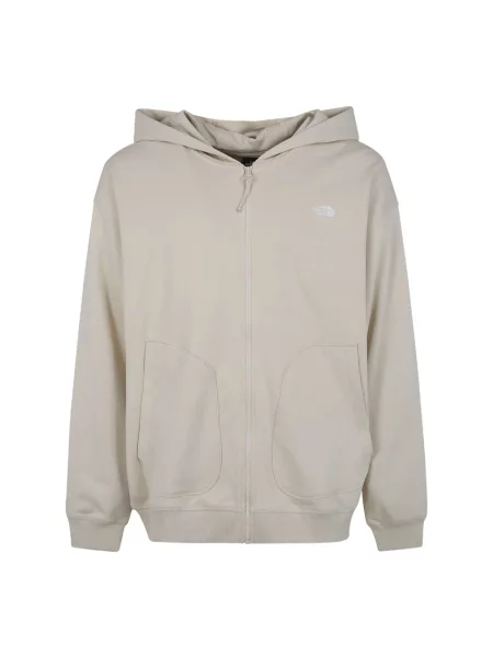 Bluza z kapturem The North Face z kapturem szara
