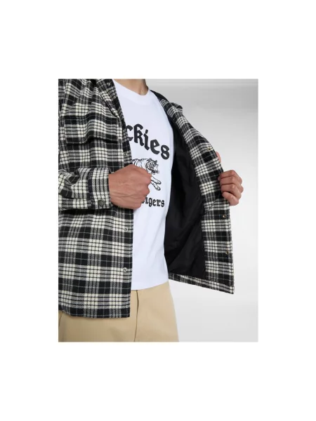 Cămașă Dickies cu glugă de flanelă negru