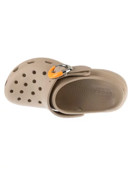 Crocs Šlepetės Classic Platform Buckle Clog smėlio