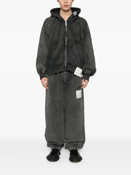 Pantaloni Maison Mihara Yasuhiro cu autograf gri