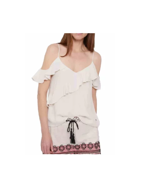 Top Pepe Jeans beżowy