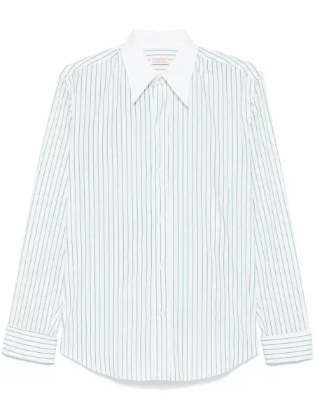 Риза Fursac на райета бяло