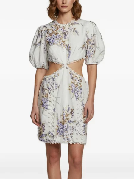 Rochie mini Zimmermann alb