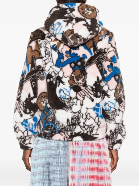 Fleece hoodie Chopova Lowena λευκό