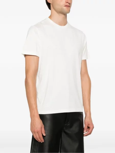 Tricou D4.0 cu decolteu rotund alb