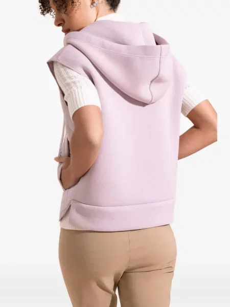 Vestă Max Mara cu glugă roz