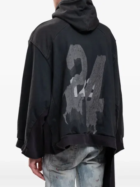 Hoodie Rrr123 με σχέδιο μαύρο