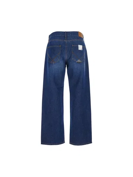 Jeansy straight leg Roy Rogers z 5 kieszeniami niebieskie