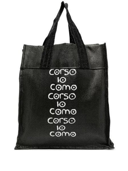 Geantă shopper 10 Corso Como cu imagine negru