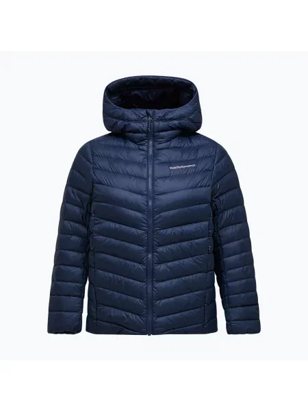 Geacă cu puf pentru femei Peak Performance Frost Down Hood Jacket blue shadow albastru