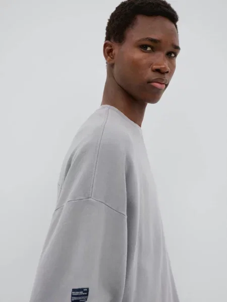 Bluza z naszywką Teen M MANGO TEEN szary