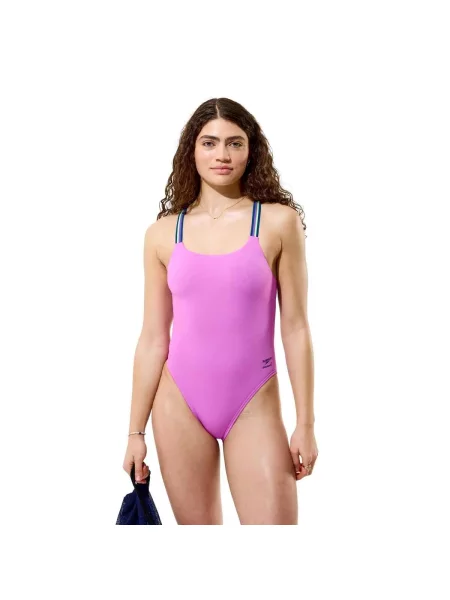 Kostium kąpielowy Speedo Solid Comfort V-back różowy