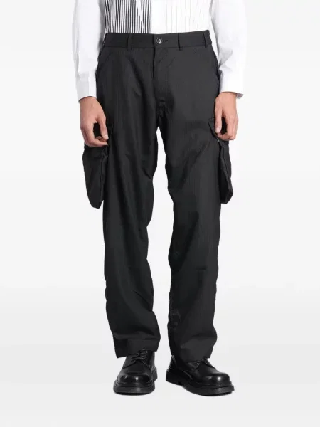 Ριγέ παντελόνι cargo Comme Des Garçons Shirt μαύρο