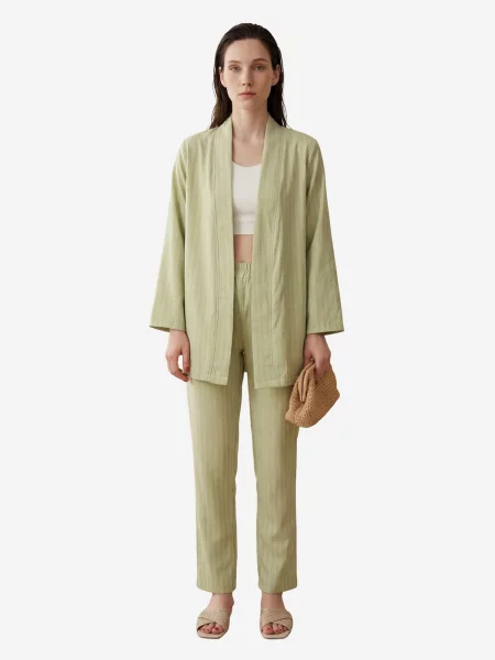 My fashion Házi ruha Zweiteiliges Set pasztellzöld