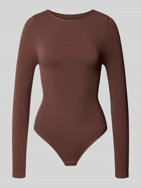 Body z mieszanka z okrągły dekolt Magic Bodyfashion