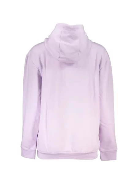 Hanorac cu glugă Cavalli Class cu imagine cu model leopard violet