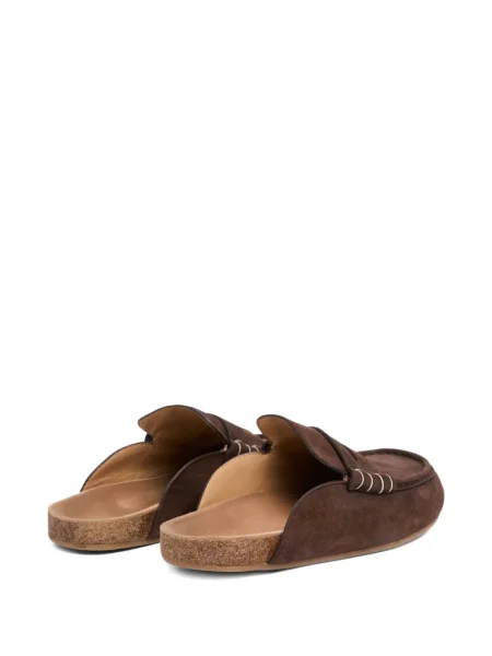 Papuci tip mules Jw Anderson din piele de căprioară