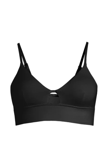 Top Casall cu decolteu în V negru