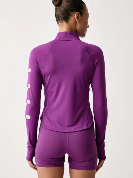 Nike longsleeve sportowy Tempo Flash Dri-FIT fioletowa