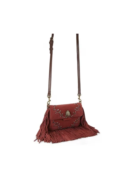 Semišová kabelka Kurt Geiger London so strapcami
