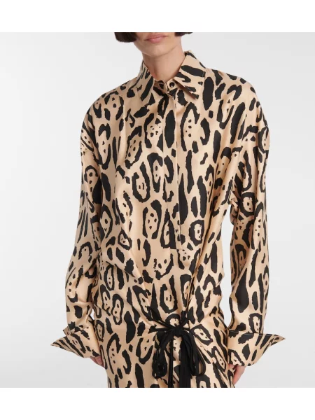 Rochie Sportmax de mătase cu imagine