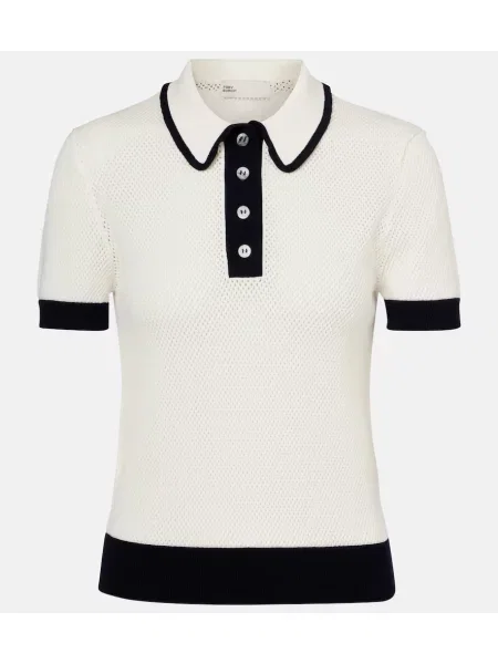 Polo Tory Burch tricotate alb