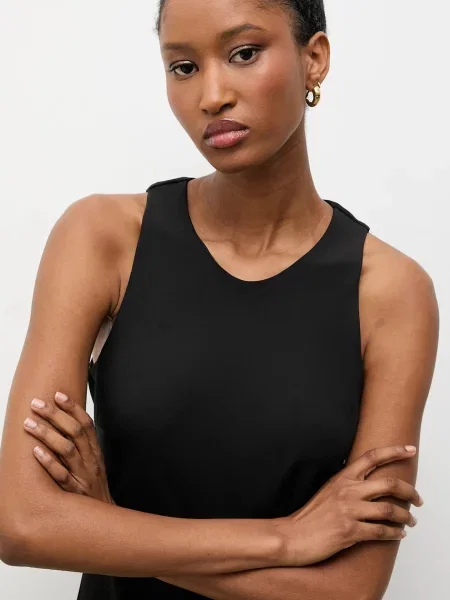 Сукня Answear.LAB maxi облягаюче чорний