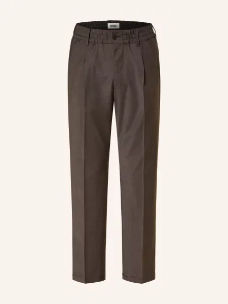 Drykorn Chino Kalhoty Chasy Regular Fit tmavě hnědá