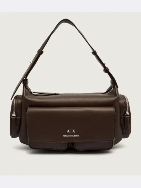 Geanta crossbody Armani Exchange maro