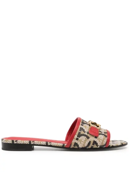 Papuci tip mules Ferragamo cu imagine