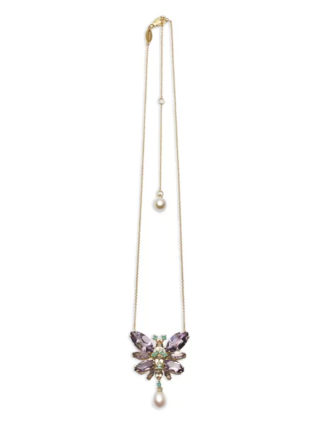 Colier Dolce & Gabbana cu strasuri galben