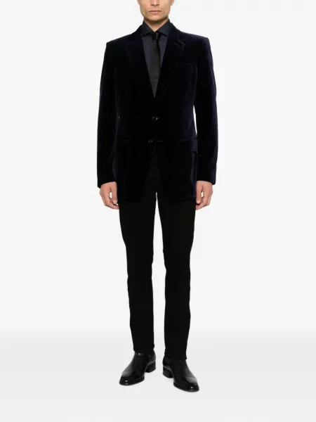 Gulerat cămașă Tom Ford albastru